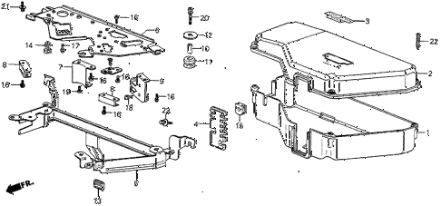 1987 prelude SI 2 DOOR 5MT CONTROL BOX COVER (SI) diagram 1987 prelude SI 2 DOOR 5MT CONTROL BOX COVER (SI) diagram