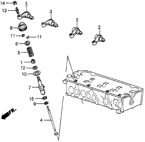1983 prelude DX 2 DOOR 5MT AUXILIARY VALVE diagram 1983 prelude DX 2 DOOR 5MT AUXILIARY VALVE diagram