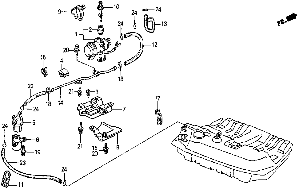 1985 Honda prelude fuel pump