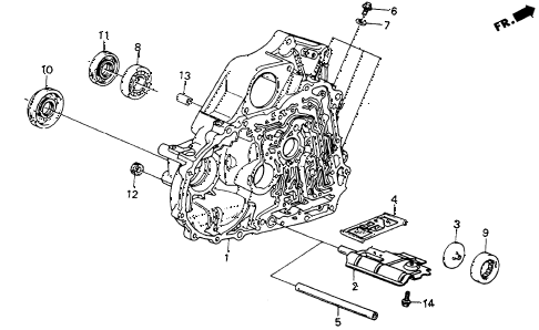 1986 crx DX 2 DOOR 4AT 4AT TORQUE CONVERTER HOUSING diagram 1986 crx DX 2 DOOR 4AT 4AT TORQUE CONVERTER HOUSING diagram