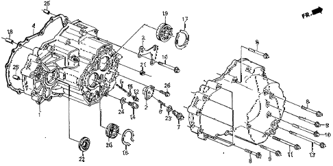 1986 crx DX 2 DOOR 4AT 4AT TRANSMISSION diagram 1986 crx DX 2 DOOR 4AT 4AT TRANSMISSION diagram