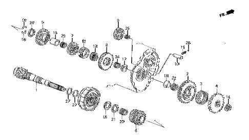 1986 crx DX 2 DOOR 4AT 4AT COUNTERSHAFT diagram 1986 crx DX 2 DOOR 4AT 4AT COUNTERSHAFT diagram