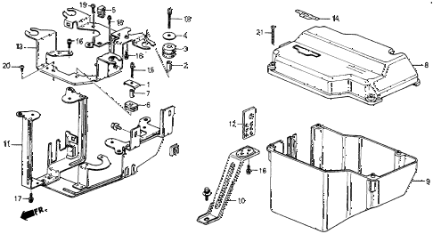1987 crx SI 2 DOOR 5MT NO. 1 CASE (PGM-FI) diagram 1987 crx SI 2 DOOR 5MT NO. 1 CASE (PGM-FI) diagram