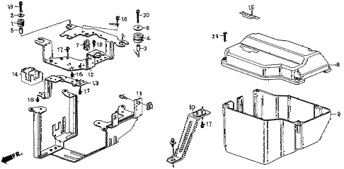 1985 crx HF 2 DOOR 5MT NO. 2 COVER (HF) diagram 1985 crx HF 2 DOOR 5MT NO. 2 COVER (HF) diagram