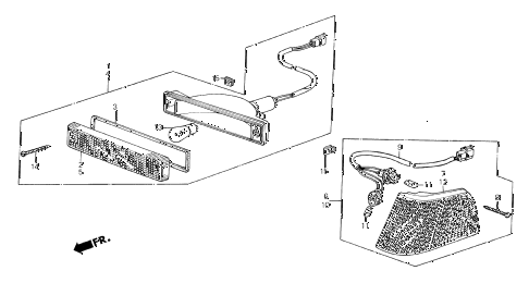 1987 crx DX 2 DOOR 4AT FRONT COMBINATION LIGHT diagram 1987 crx DX 2 DOOR 4AT FRONT COMBINATION LIGHT diagram