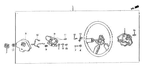 1987 crx DX 2 DOOR 4AT STEERING WHEEL (3) diagram 1987 crx DX 2 DOOR 4AT STEERING WHEEL (3) diagram