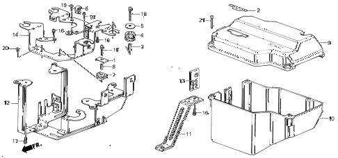 1986 civic SI(1500) 3 DOOR 5MT CONTROL BOX CASE (SI) diagram 1986 civic SI(1500) 3 DOOR 5MT CONTROL BOX CASE (SI) diagram