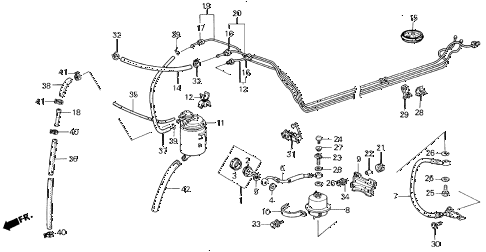 1986 civic SI(1500) 3 DOOR 5MT CANISTER - FUEL PIPE (SI) diagram 1986 civic SI(1500) 3 DOOR 5MT CANISTER - FUEL PIPE (SI) diagram