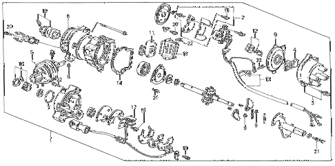 1987 civic SI(1500) 3 DOOR 5MT DISTRIBUTOR (TEC) (SI) diagram 1987 civic SI(1500) 3 DOOR 5MT DISTRIBUTOR (TEC) (SI) diagram