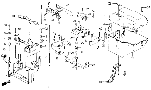 1987 civic WV 5 DOOR 5MT NO. 2 CONTROL BOX COVER diagram 1987 civic WV 5 DOOR 5MT NO. 2 CONTROL BOX COVER diagram