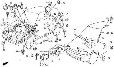 1987 civic DX 5 DOOR 5MT WIRE HARNESS diagram 1987 civic DX 5 DOOR 5MT WIRE HARNESS diagram