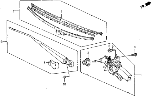 1987 civic DX 5 DOOR 5MT REAR WIPER diagram 1987 civic DX 5 DOOR 5MT REAR WIPER diagram