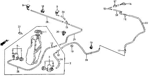 1987 civic WV 5 DOOR 5MT WINDSHIELD WASHER diagram 1987 civic WV 5 DOOR 5MT WINDSHIELD WASHER diagram