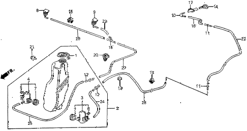 1986 civic 4WD 5 DOOR 5MT WINDSHIELD WASHER diagram 1986 civic 4WD 5 DOOR 5MT WINDSHIELD WASHER diagram