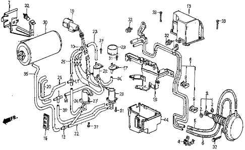 1986 civic 4WD 5 DOOR 5MT SELECT CONTROL 2/4WD diagram 1986 civic 4WD 5 DOOR 5MT SELECT CONTROL 2/4WD diagram