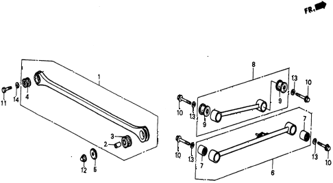 1986 civic 4WD 5 DOOR 5MT REAR LOWER ARM diagram 1986 civic 4WD 5 DOOR 5MT REAR LOWER ARM diagram