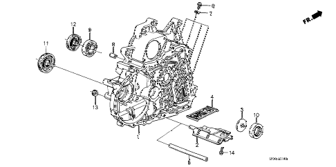 1988 accord LXI 3 DOOR 4AT AT TORQUE CONVERTER HOUSING diagram 1988 accord LXI 3 DOOR 4AT AT TORQUE CONVERTER HOUSING diagram