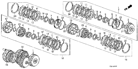 1986 accord LX 4 DOOR 4AT AT CLUTCH diagram 1986 accord LX 4 DOOR 4AT AT CLUTCH diagram