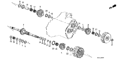 1986 accord DX 4 DOOR 4AT AT MAINSHAFT diagram 1986 accord DX 4 DOOR 4AT AT MAINSHAFT diagram