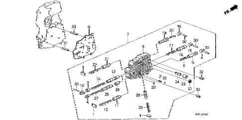 1988 accord DX 4 DOOR 4AT AT SECONDARY BODY diagram 1988 accord DX 4 DOOR 4AT AT SECONDARY BODY diagram