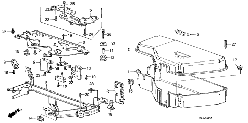 1986 accord LXI 4 DOOR 4AT CONTROL BOX (PGM-FI) diagram 1986 accord LXI 4 DOOR 4AT CONTROL BOX (PGM-FI) diagram