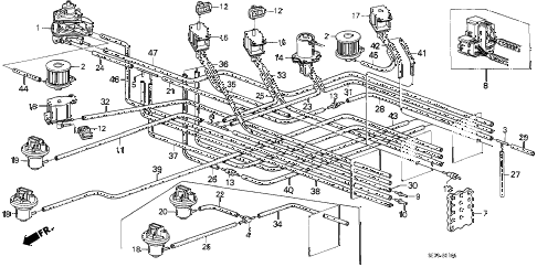 1987 accord DX 4 DOOR 4AT AT TUBING (CARBURETOR) (AT) diagram 1987 accord DX 4 DOOR 4AT AT TUBING (CARBURETOR) (AT) diagram