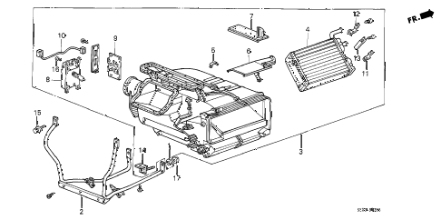 1986 accord DX 3 DOOR 5MT HEATER UNIT diagram 1986 accord DX 3 DOOR 5MT HEATER UNIT diagram