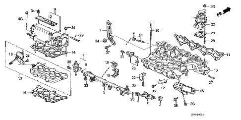 1989 accord SEI 4 DOOR 4AT INTAKE MANIFOLD (PGM-FI) (2) diagram 1989 accord SEI 4 DOOR 4AT INTAKE MANIFOLD (PGM-FI) (2) diagram