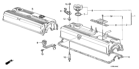 1987 accord DX 4 DOOR 5MT CYLINDER HEAD COVER diagram 1987 accord DX 4 DOOR 5MT CYLINDER HEAD COVER diagram