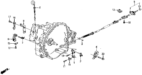 1988 prelude 2.0SI(4WS) 2 DOOR 4AT AT CONTROL WIRE diagram 1988 prelude 2.0SI(4WS) 2 DOOR 4AT AT CONTROL WIRE diagram