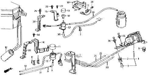 1990 prelude 2.0SI 2 DOOR 5MT AIR JET CONTROL - TUBING diagram 1990 prelude 2.0SI 2 DOOR 5MT AIR JET CONTROL - TUBING diagram
