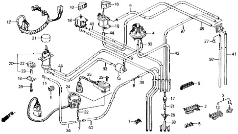 1989 prelude 2.0SI 2 DOOR 4AT CONTROL BOX TUBING (SI) diagram 1989 prelude 2.0SI 2 DOOR 4AT CONTROL BOX TUBING (SI) diagram