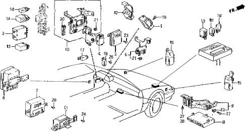 1990 prelude 2.0SI 2 DOOR 4AT RELAY - INTEGRATED UNIT diagram 1990 prelude 2.0SI 2 DOOR 4AT RELAY - INTEGRATED UNIT diagram