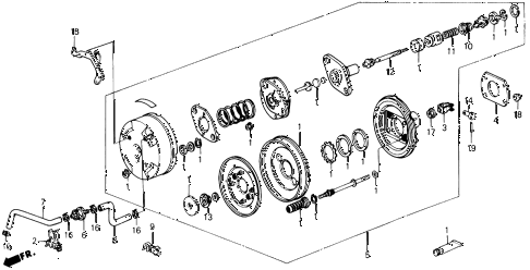 1990 prelude 2.0S 2 DOOR 5MT VACUUM BOOSTER diagram 1990 prelude 2.0S 2 DOOR 5MT VACUUM BOOSTER diagram