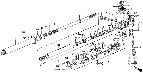 1988 prelude 2.0S 2 DOOR 5MT P.S. GEAR BOX COMPONENTS (S.SI EXC. 4WS) diagram 1988 prelude 2.0S 2 DOOR 5MT P.S. GEAR BOX COMPONENTS (S.SI EXC. 4WS) diagram