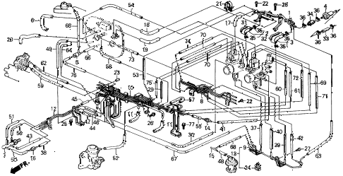 1989 prelude 2.0S 2 DOOR 5MT INSTALL PIPE - TUBING diagram 1989 prelude 2.0S 2 DOOR 5MT INSTALL PIPE - TUBING diagram