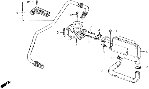1988 prelude 2.0S 2 DOOR 5MT AIR SUCTION VALVE diagram 1988 prelude 2.0S 2 DOOR 5MT AIR SUCTION VALVE diagram