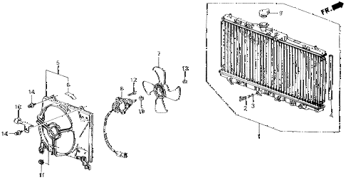 1989 accord LXI 2 DOOR 5MT RADIATOR (TOYO) diagram 1989 accord LXI 2 DOOR 5MT RADIATOR (TOYO) diagram