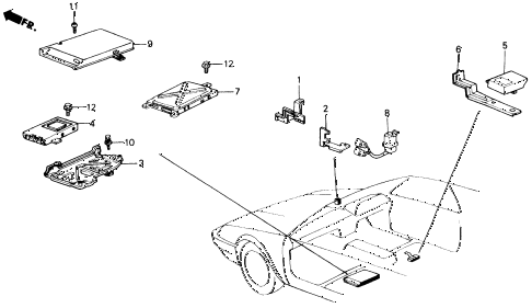 1988 accord LXI 2 DOOR 5MT CONTROLLER (2) diagram 1988 accord LXI 2 DOOR 5MT CONTROLLER (2) diagram