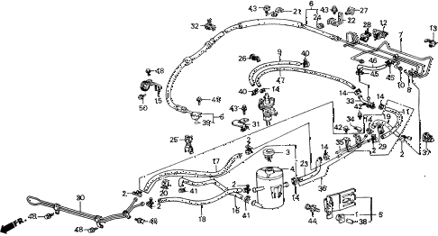 1989 accord LXI 2 DOOR 5MT P.S. PIPES diagram 1989 accord LXI 2 DOOR 5MT P.S. PIPES diagram