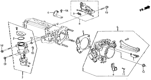 1988 accord LXI 2 DOOR 5MT THROTTLE BODY (PGM-FI) diagram 1988 accord LXI 2 DOOR 5MT THROTTLE BODY (PGM-FI) diagram