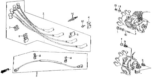 1989 accord DX 2 DOOR 5MT HIGH TENSION CORD - SPARK PLUG diagram 1989 accord DX 2 DOOR 5MT HIGH TENSION CORD - SPARK PLUG diagram