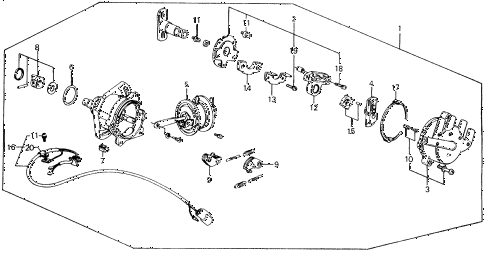 1989 accord DX 2 DOOR 5MT DISTRIBUTOR (HITACHI) diagram 1989 accord DX 2 DOOR 5MT DISTRIBUTOR (HITACHI) diagram