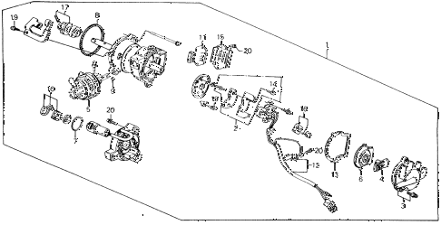 1989 accord LXI 2 DOOR 5MT DISTRIBUTOR (PGM-FI) (TEC) diagram 1989 accord LXI 2 DOOR 5MT DISTRIBUTOR (PGM-FI) (TEC) diagram