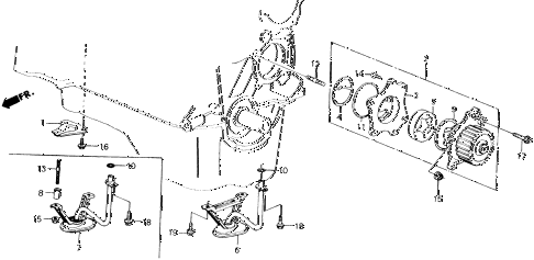 1989 accord DX 2 DOOR 5MT OIL PUMP - OIL STRAINER diagram 1989 accord DX 2 DOOR 5MT OIL PUMP - OIL STRAINER diagram