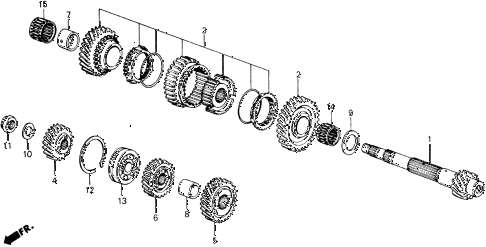 1989 accord DX 2 DOOR 5MT MT COUNTERSHAFT diagram 1989 accord DX 2 DOOR 5MT MT COUNTERSHAFT diagram