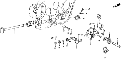 1989 accord DX 2 DOOR 5MT MT SHIFT ARM ROD diagram 1989 accord DX 2 DOOR 5MT MT SHIFT ARM ROD diagram