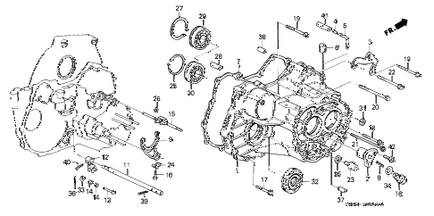 1989 crx DX 2 DOOR 4AT AT TRANSMISSION HOUSING diagram 1989 crx DX 2 DOOR 4AT AT TRANSMISSION HOUSING diagram