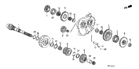1989 crx DX 2 DOOR 4AT AT COUNTERSHAFT diagram 1989 crx DX 2 DOOR 4AT AT COUNTERSHAFT diagram