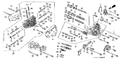 1988 crx DX 2 DOOR 4AT AT SECONDARY BODY - SERVO BODY diagram 1988 crx DX 2 DOOR 4AT AT SECONDARY BODY - SERVO BODY diagram